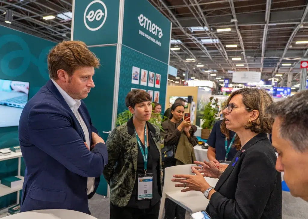 thibault sartini et Madame Camille Gaillard-Minier, Ministre Déléguée Chargée de l’Autonomie et des Personnes handicapées